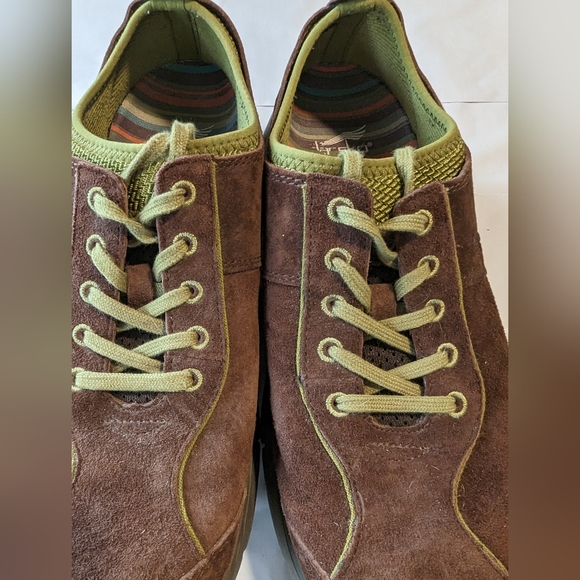 Dansko Slip Resistant Brown and Green, Leather Shoes, Size 39 - Picture 4 of 9